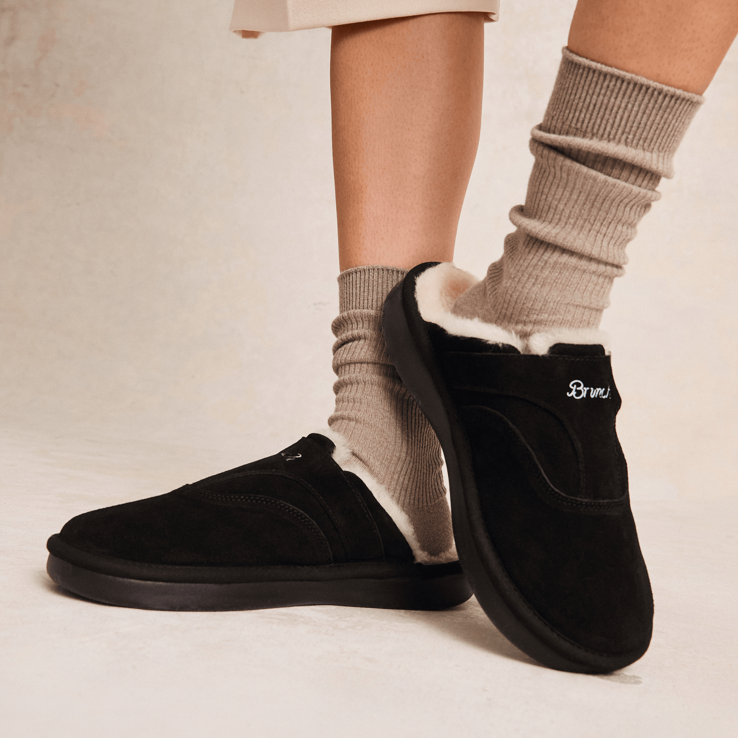 Amour Suede Shearling