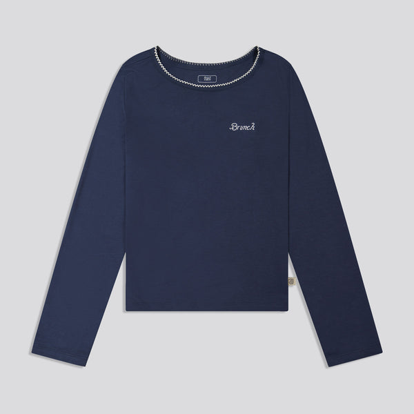 Women's PJ Set - Navy - Pima Cotton