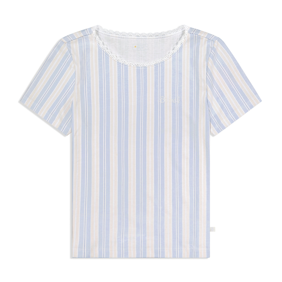PJ Shortie Set - Blue Cloudy Stripe - Cozyland