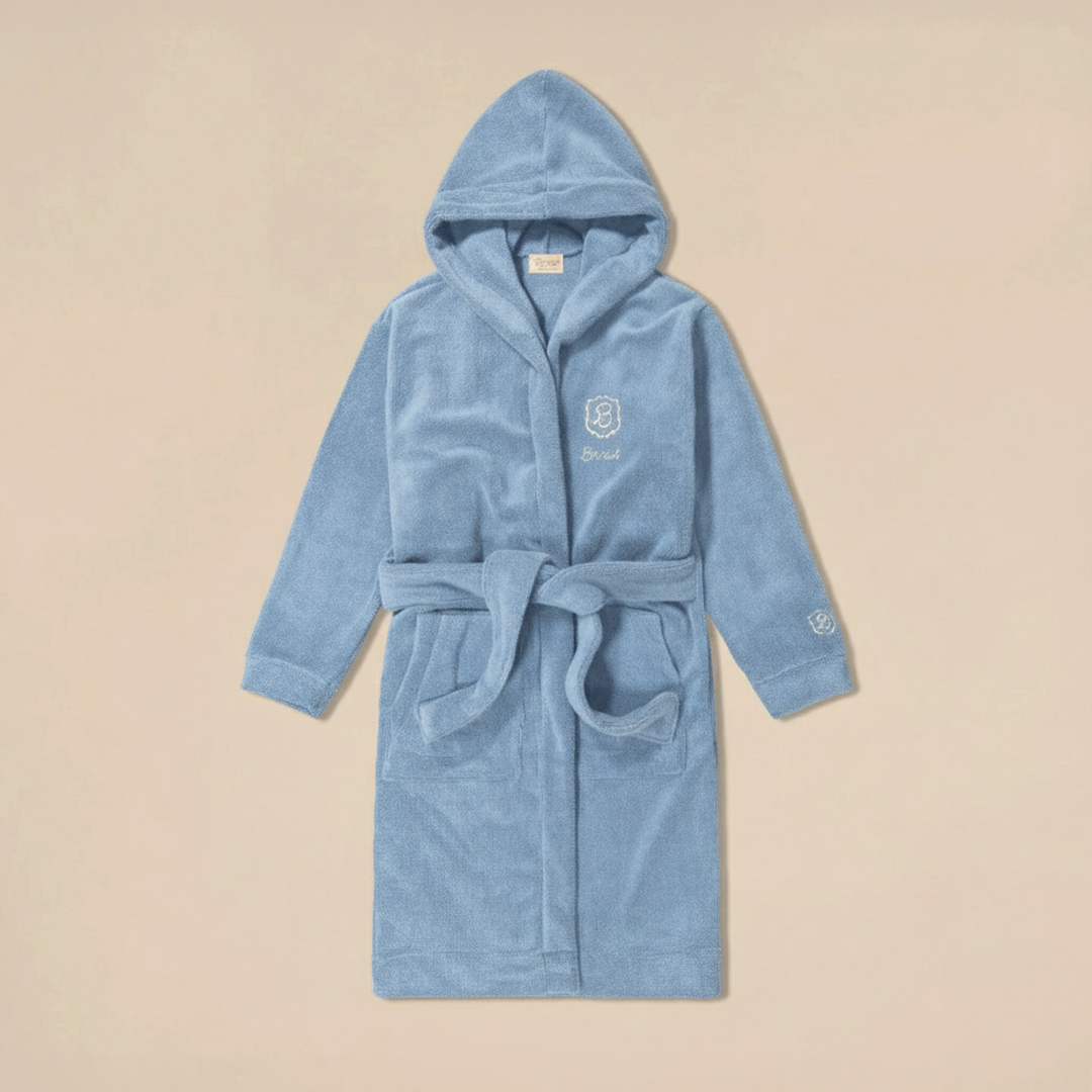 Essential Robe - Powder Blue - Terry
