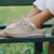 Boat Mule Shearling Tan on foot