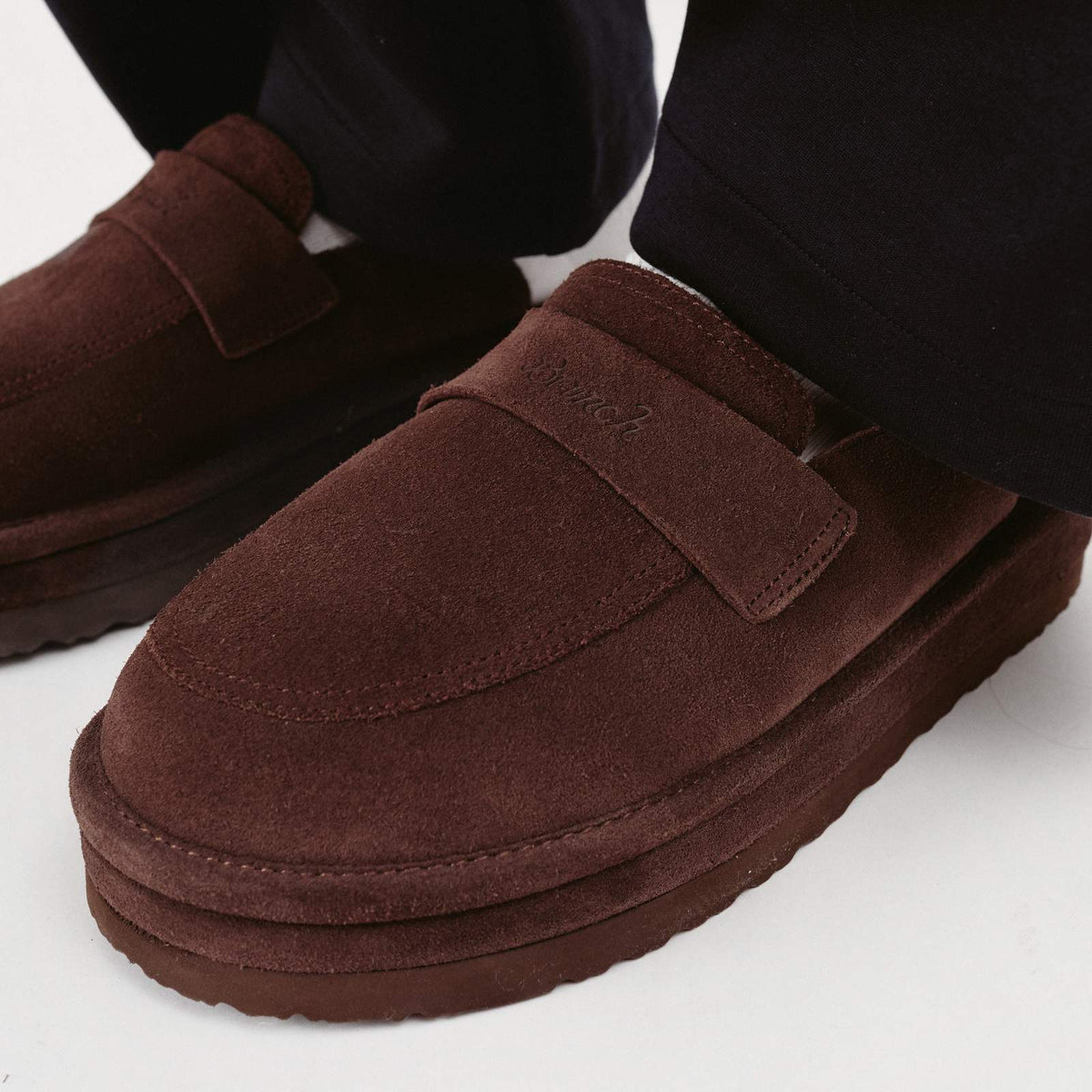 Loafer XXL - Dark Brown - Suede