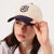 Retro Crest Cap - Cream - Cotton