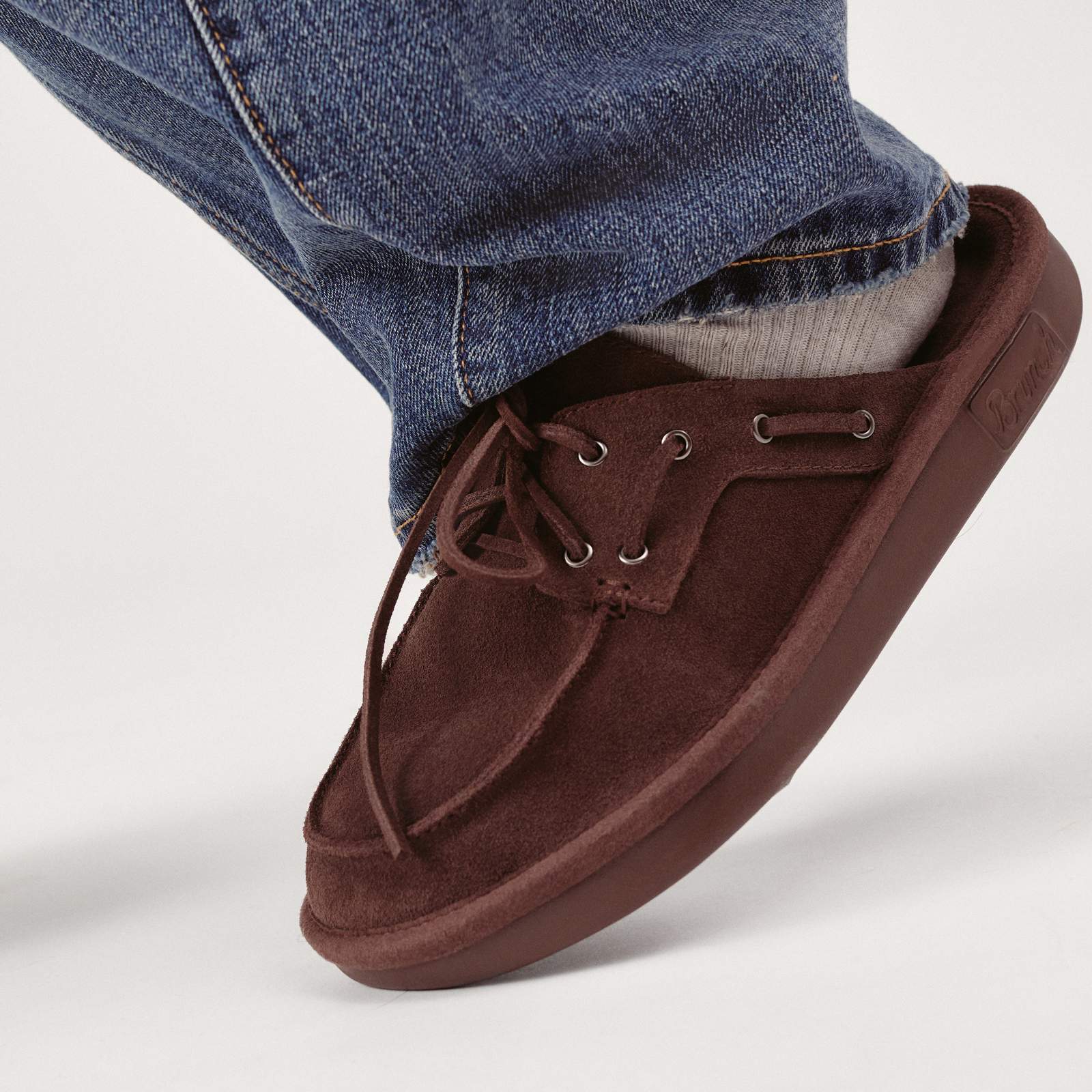 Boat Mule - Dark Brown - Suede