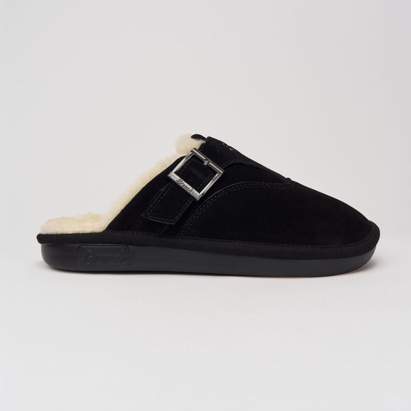 Amour Shearling - Black - Suede