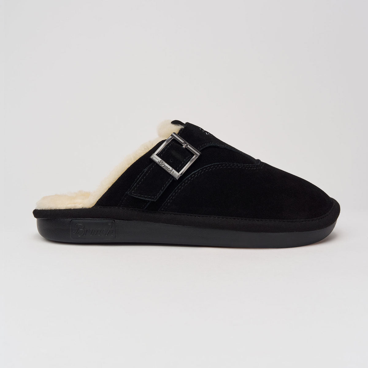 Amour Shearling - Black - Suede