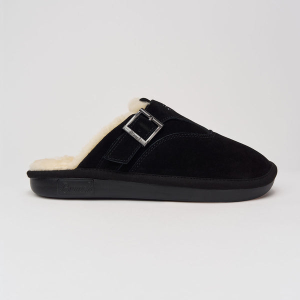 Amour Shearling - Black - Suede
