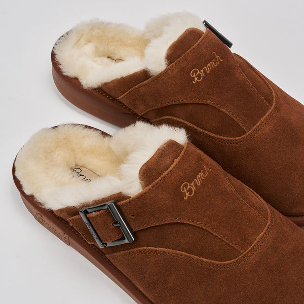 Amour Shearling- Horse Brown - Suede