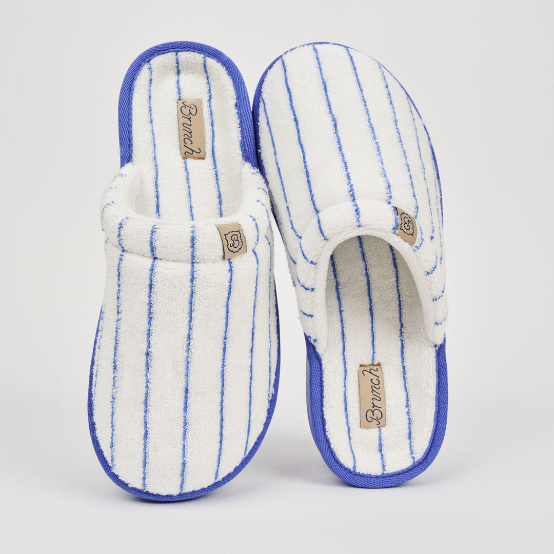 Brunch Essential Regatta Striped Terry slippers, view 5