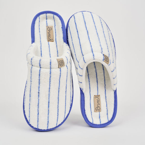 Brunch Essential Regatta Striped Terry slippers, view 5