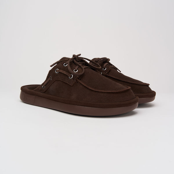 Boat Mule - Dark Brown - Suede