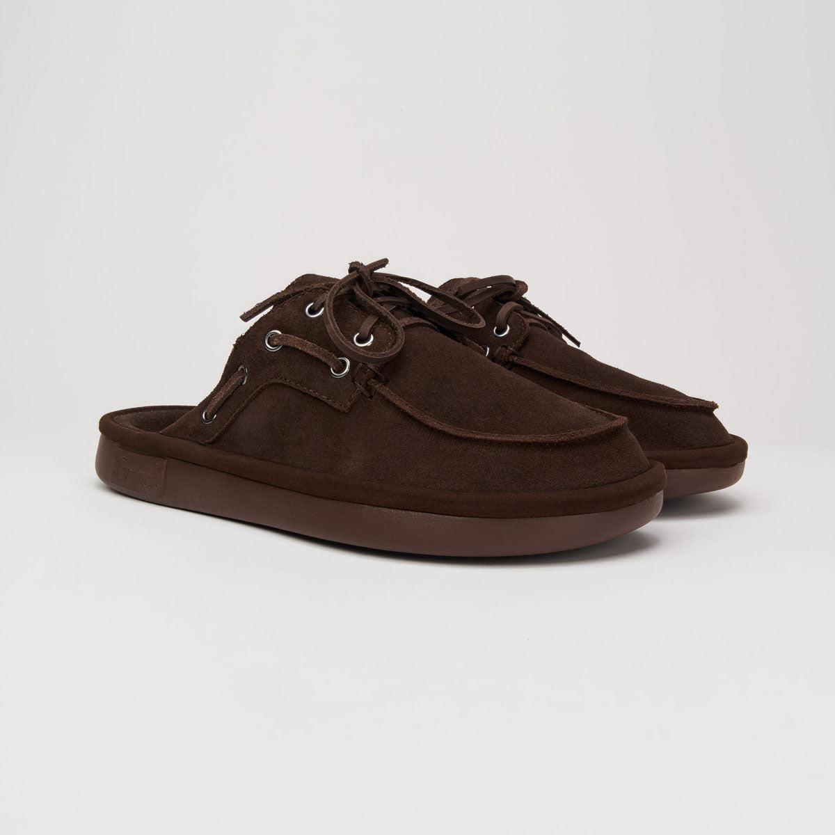 Boat Mule - Dark Brown - Suede