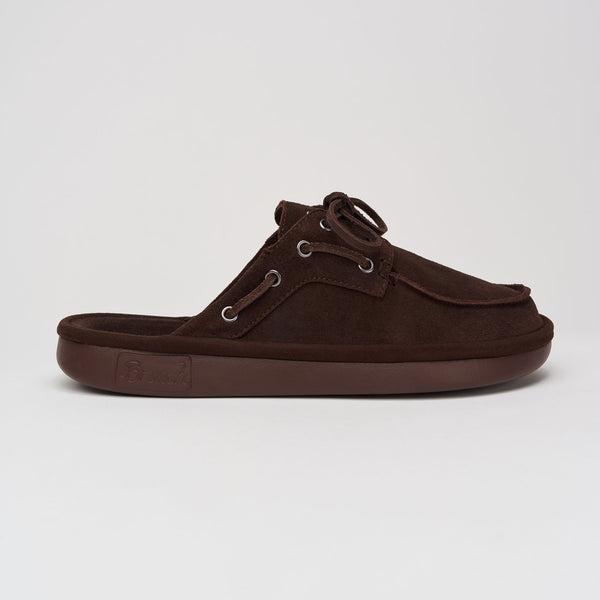 Boat Mule - Dark Brown - Suede