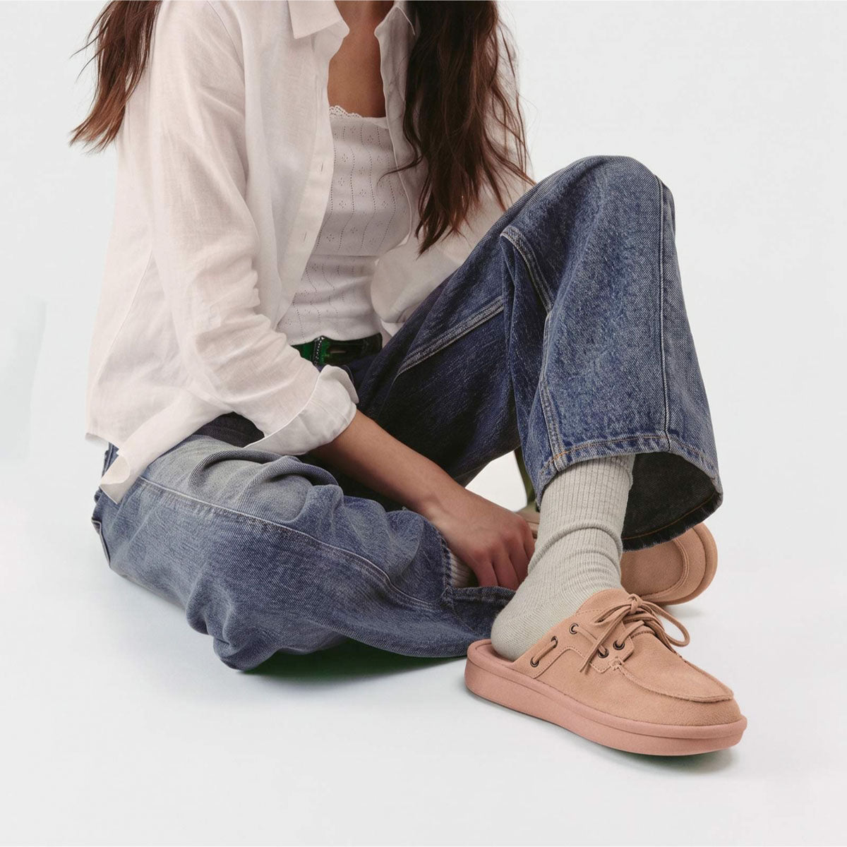 Boat Mule - Dusty Rose - Suede