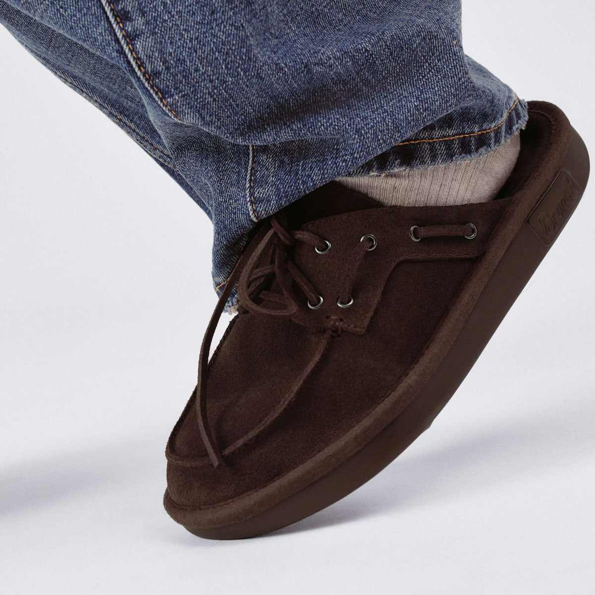 Boat Mule - Dark Brown - Suede