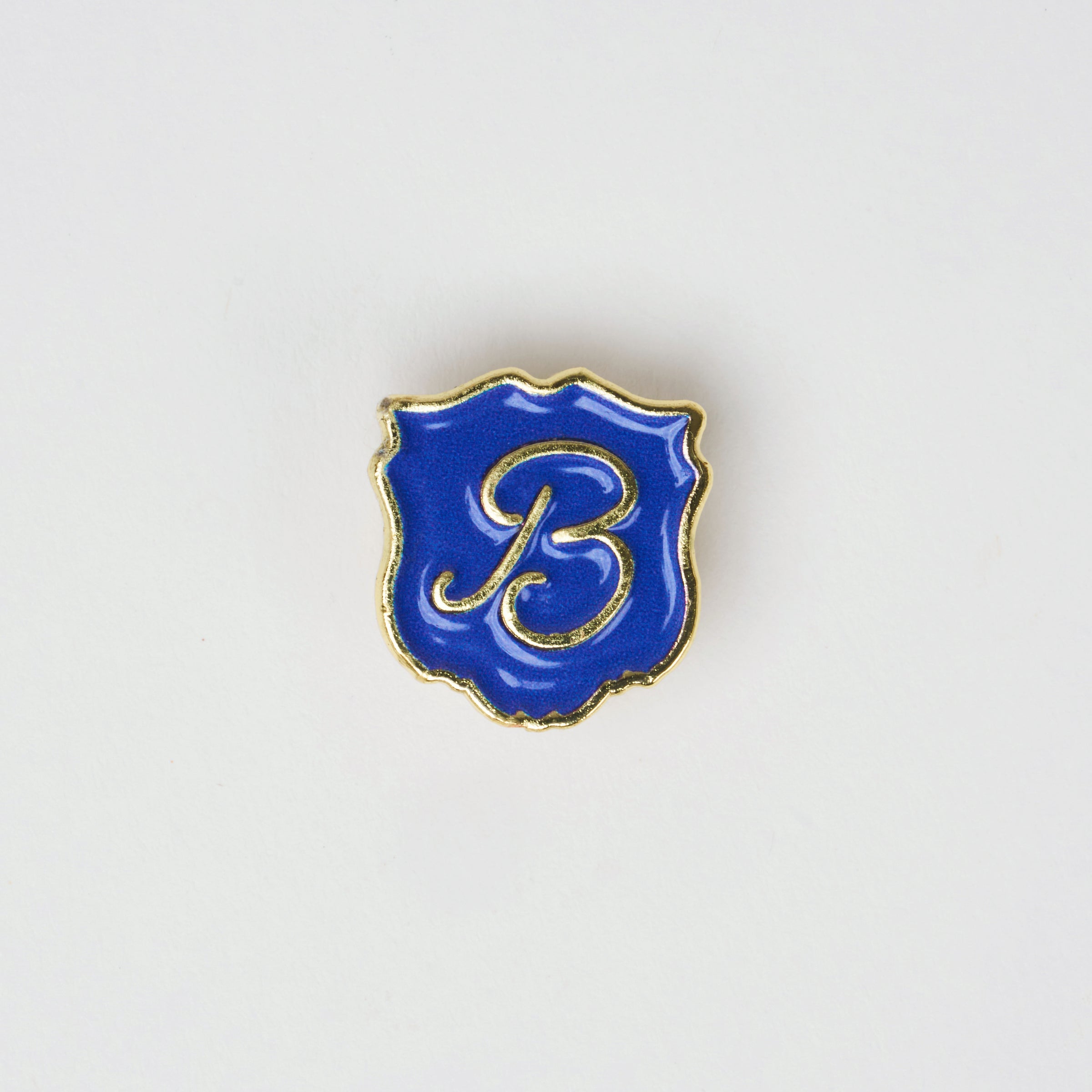 Brunch B Crest Charm Navy Metal