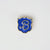 Brunch B Crest Charm Navy Metal