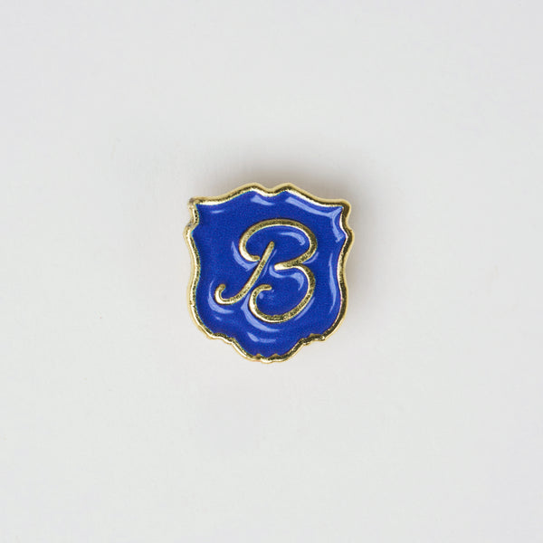 Brunch B Crest Charm Navy Metal