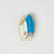 Brunch Surfboard Charm White Metal