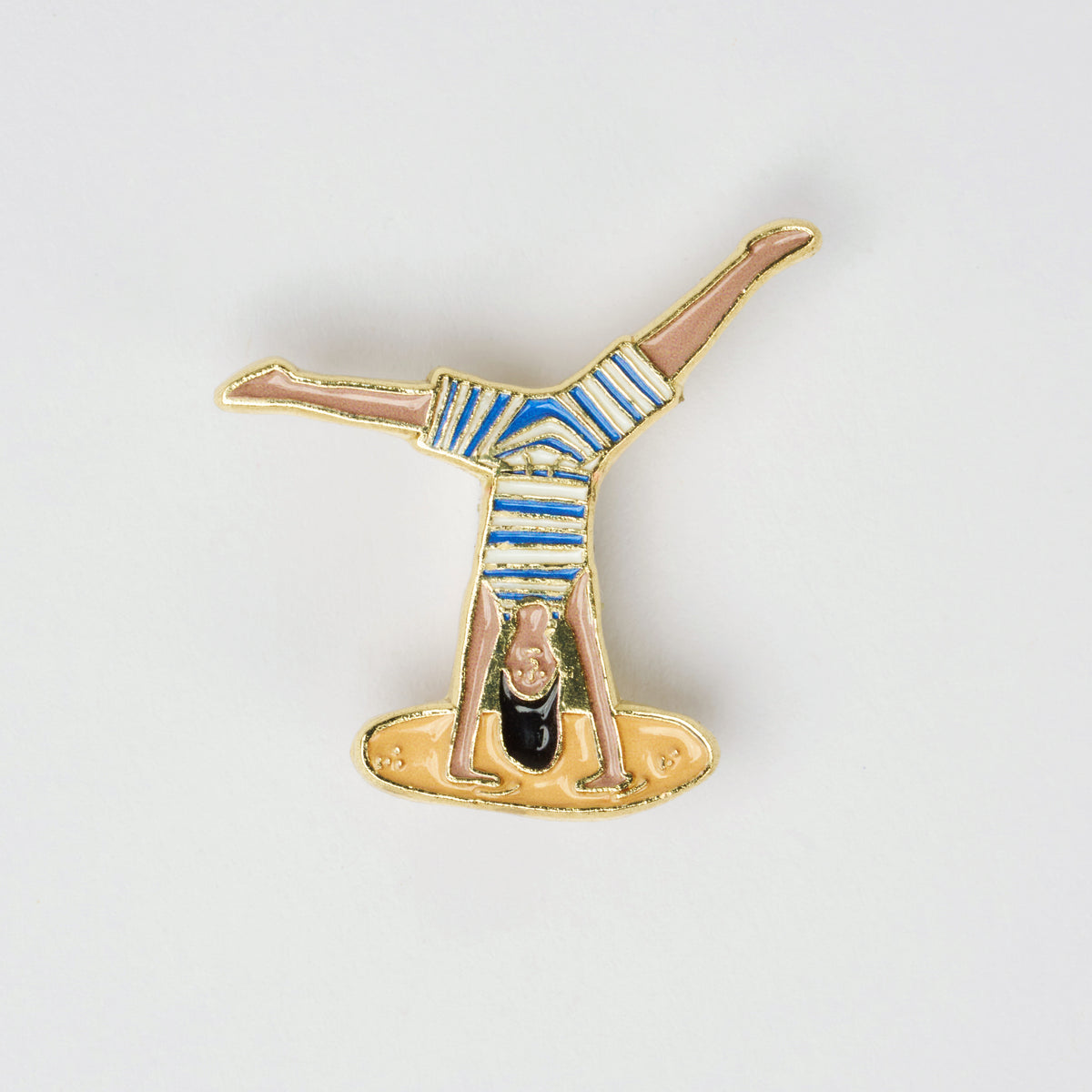 Brunch Cartwheel Charm Tan Metal