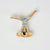 Brunch Cartwheel Charm Tan Metal