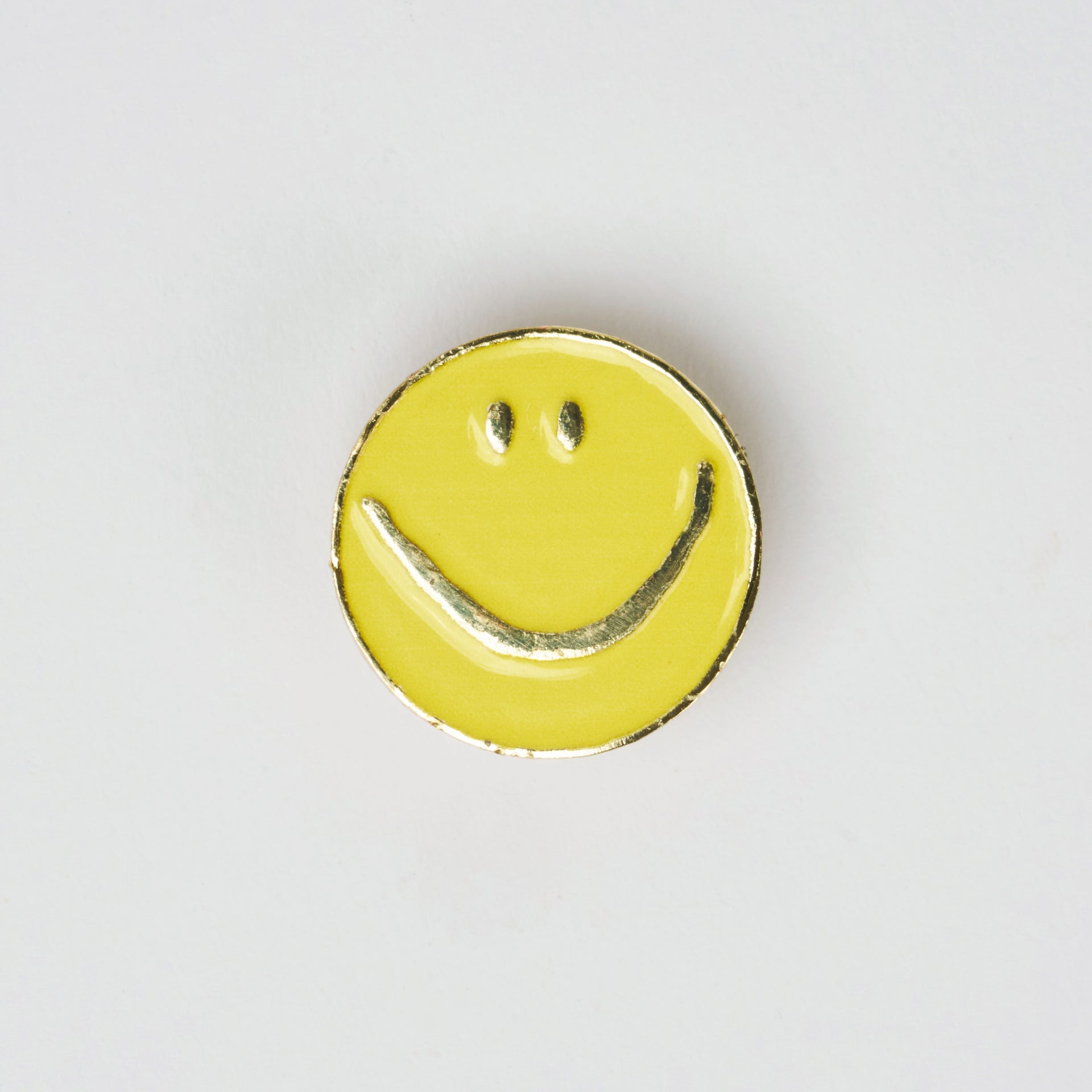 Brunch Smiley Charm Yellow Metal