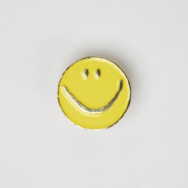 Brunch Smiley Charm Yellow Metal