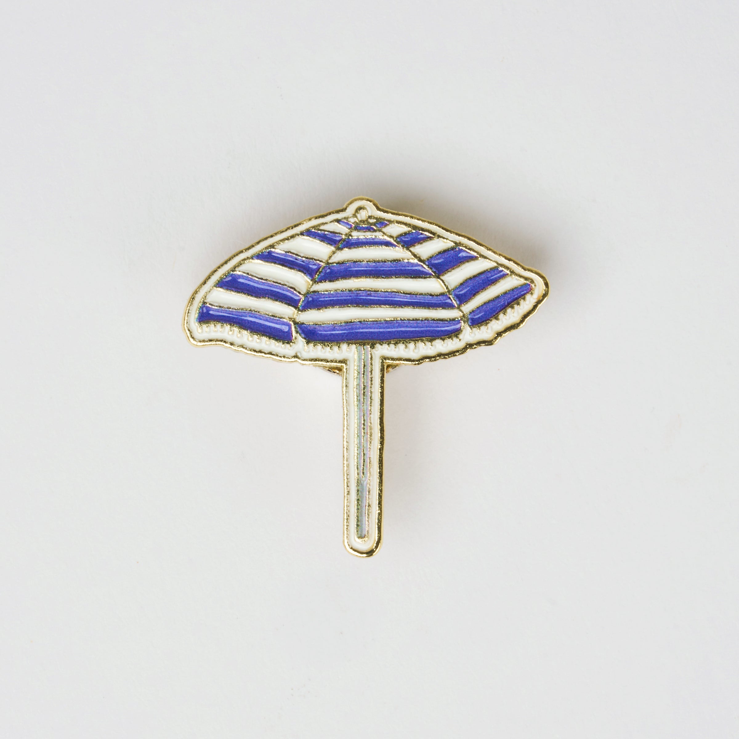 Brunch Umbrella Charm Blue Metal