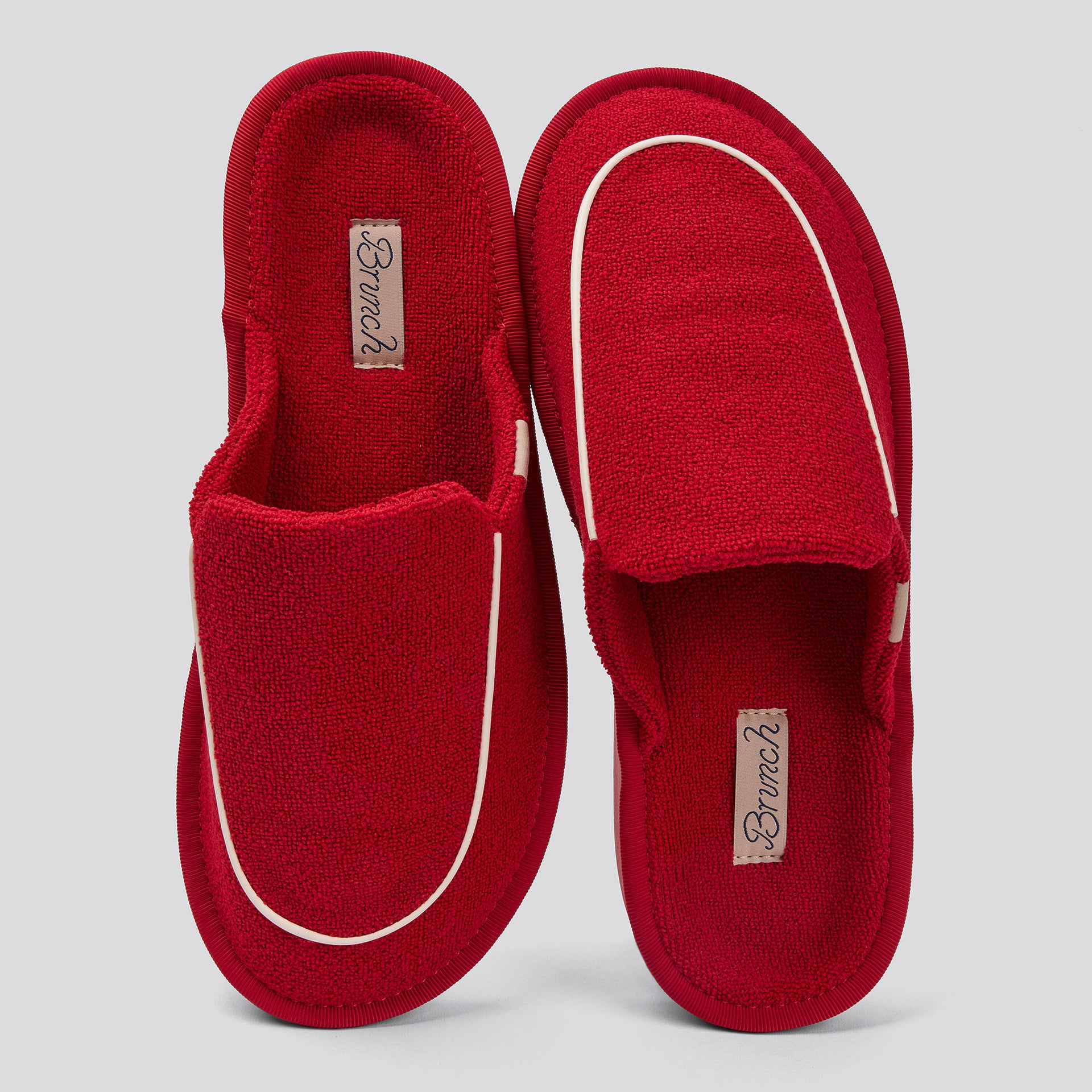 Cigar Slipper - Cranberry - Terry