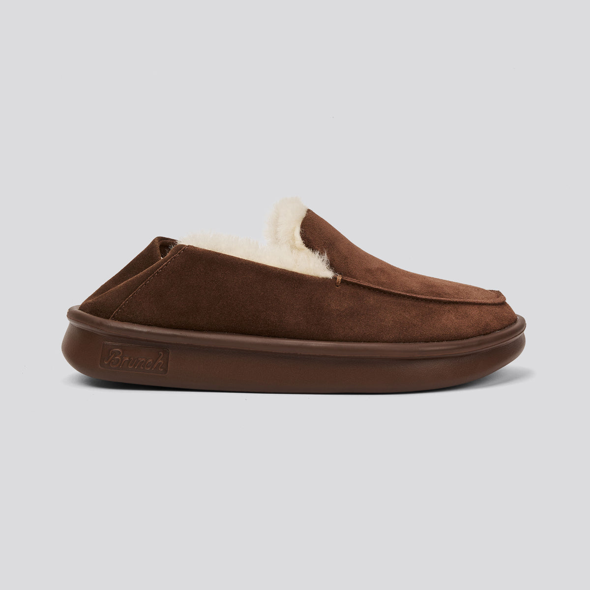 Collapsible Loafer Shearling - Pecan - Suede