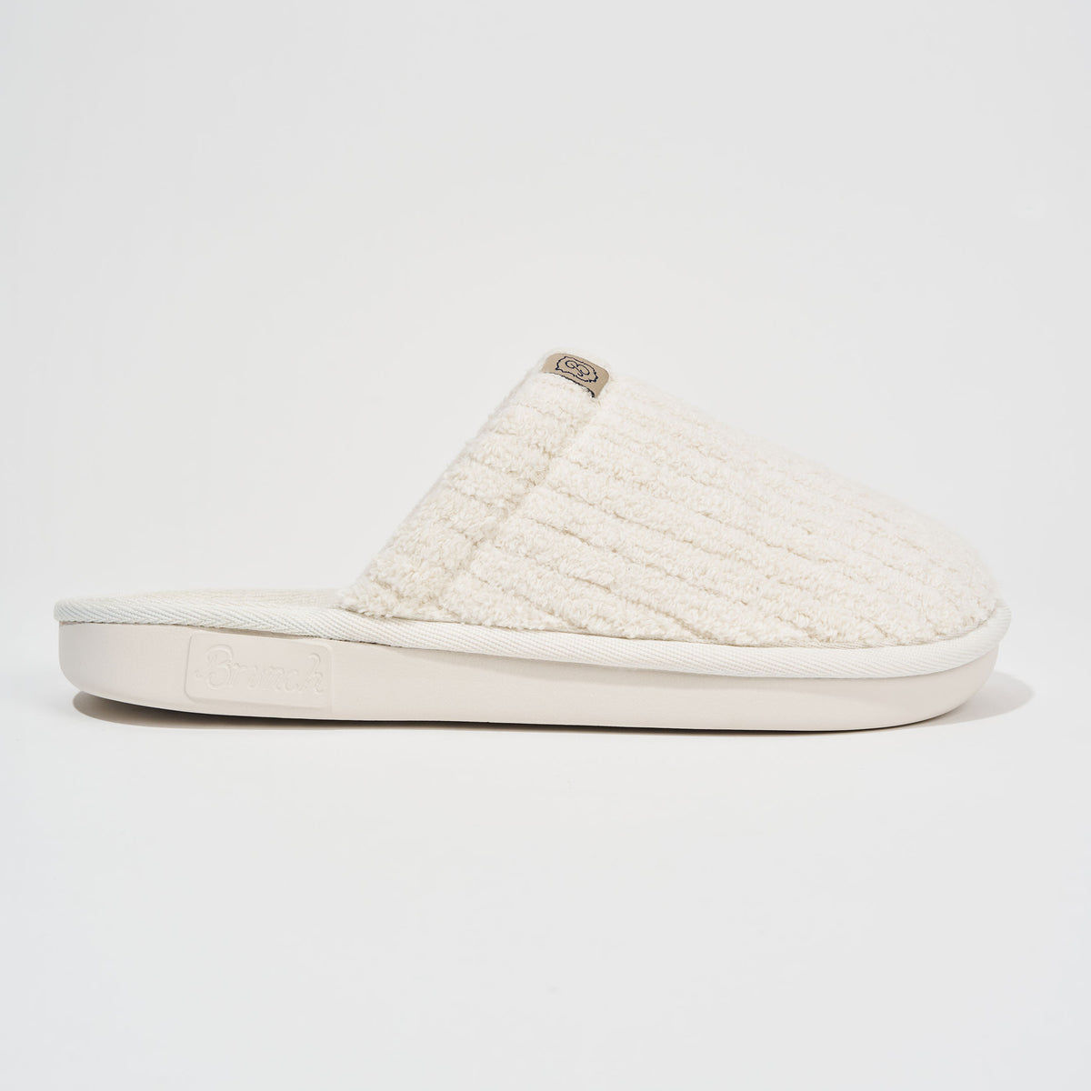Brunch Essential Panna Ribbed Terry slippers, view 5