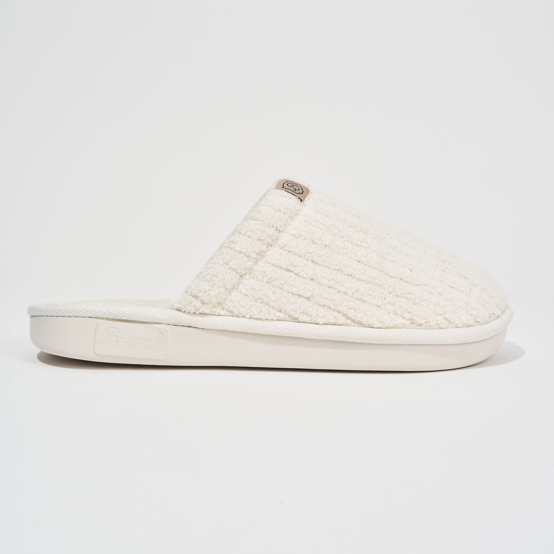 Brunch Essential Panna Ribbed Terry slippers, view 5