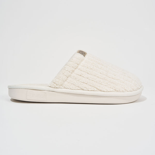 Brunch Essential Panna Ribbed Terry slippers, view 5