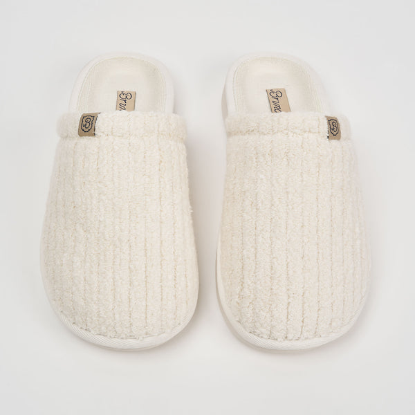 Brunch Essential Panna Ribbed Terry slippers, view 6