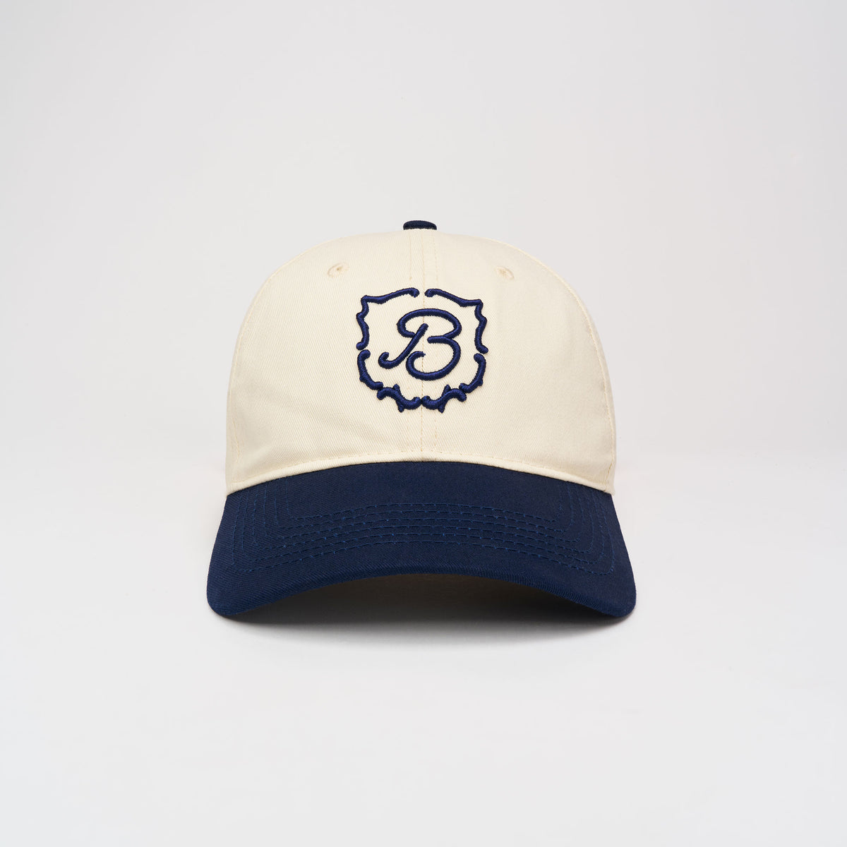Retro Crest Cap - Cream - Cotton