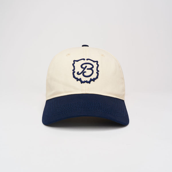Retro Crest Cap - Cream - Cotton