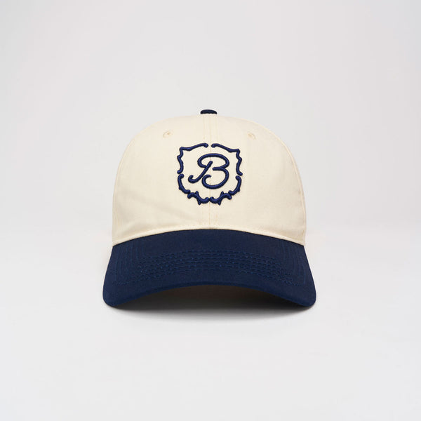 Retro Crest Cap - Cream - Cotton