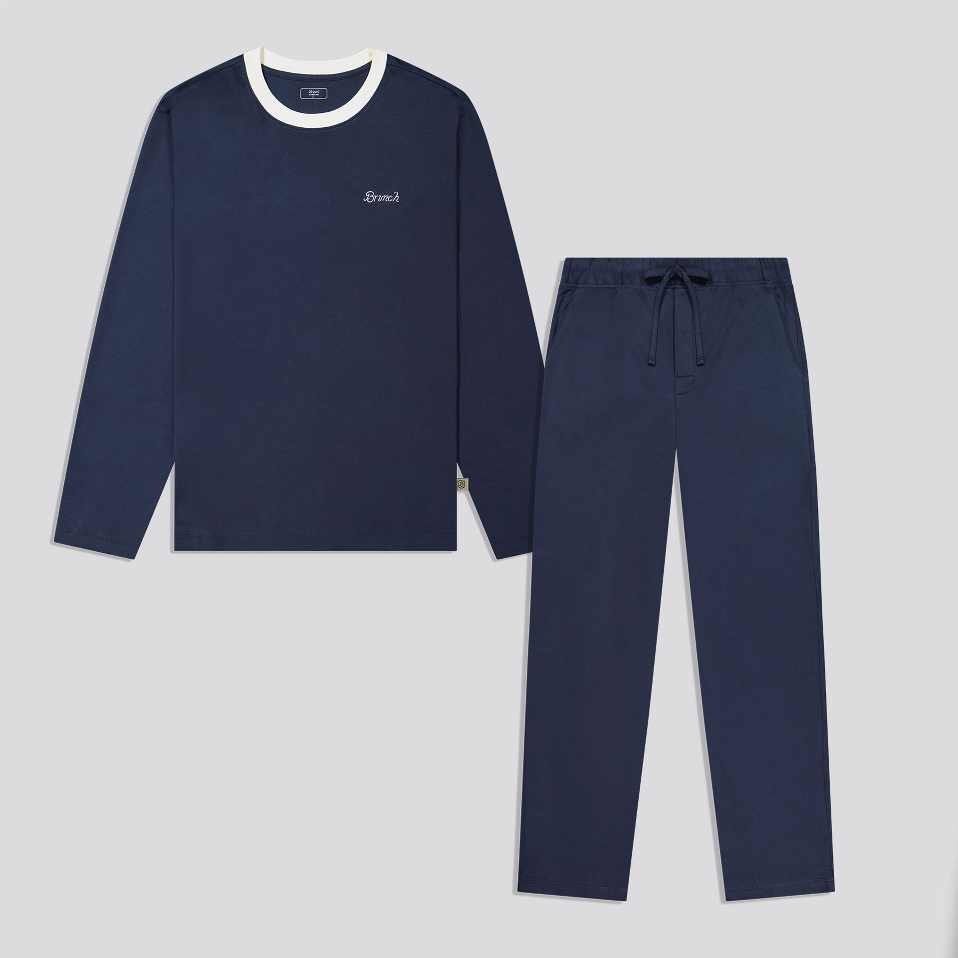 Men's PJ Set - Navy - Pima Cotton