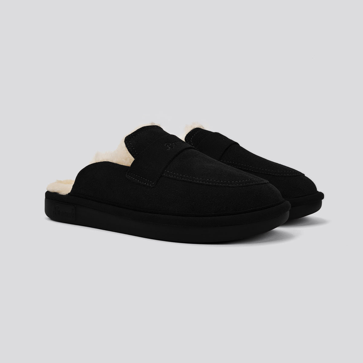 Loafer Shearling - Black - Suede