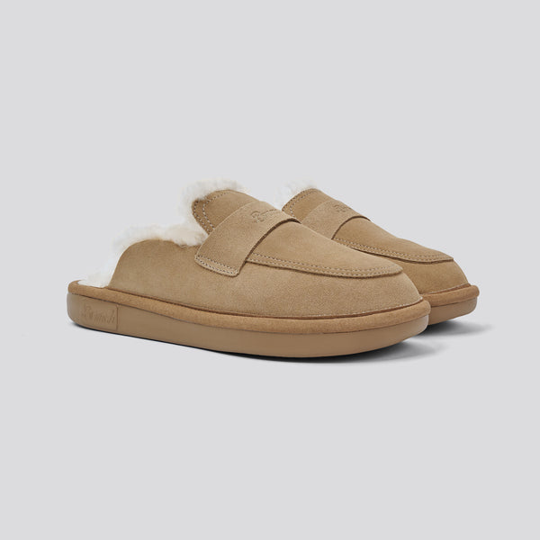 Loafer Shearling - Tan - Suede
