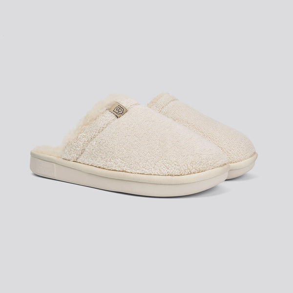Brunch Essential Shearling slipper in Cream terry, main product image