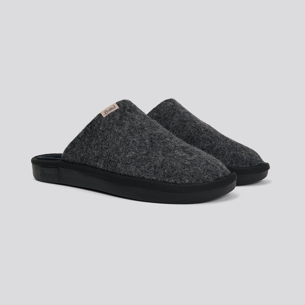 Brunch Essential slipper in Dark Grey felted wool, main product image