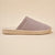 light grey ribbed slip-on house slipper with foam sole embossed Brunch