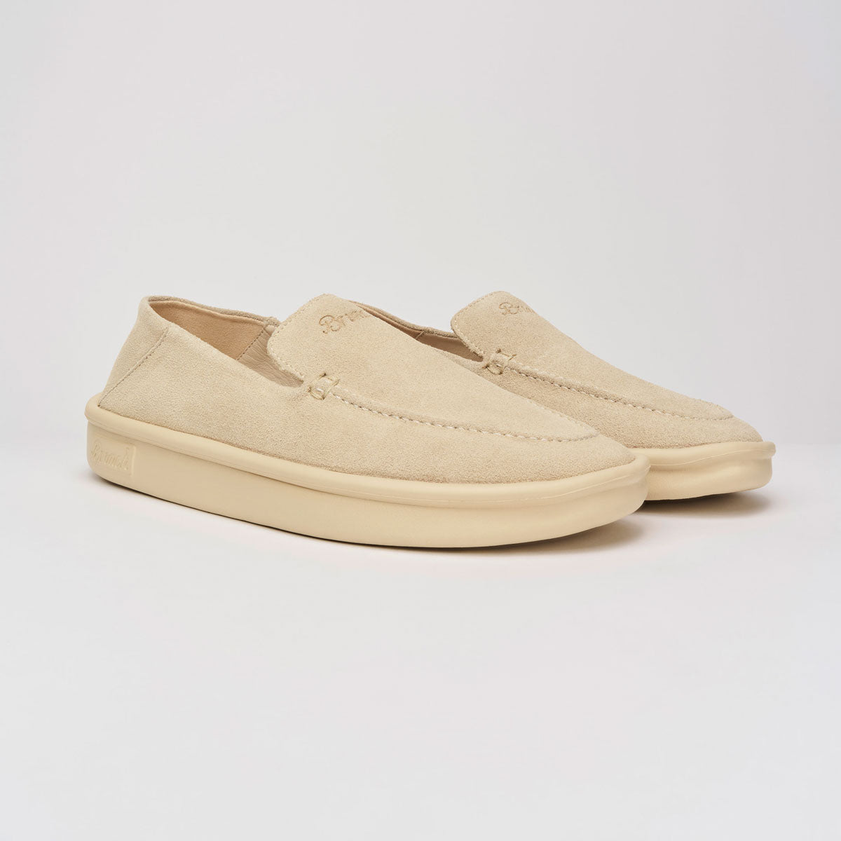 Collapsible Loafer - Beige - Suede