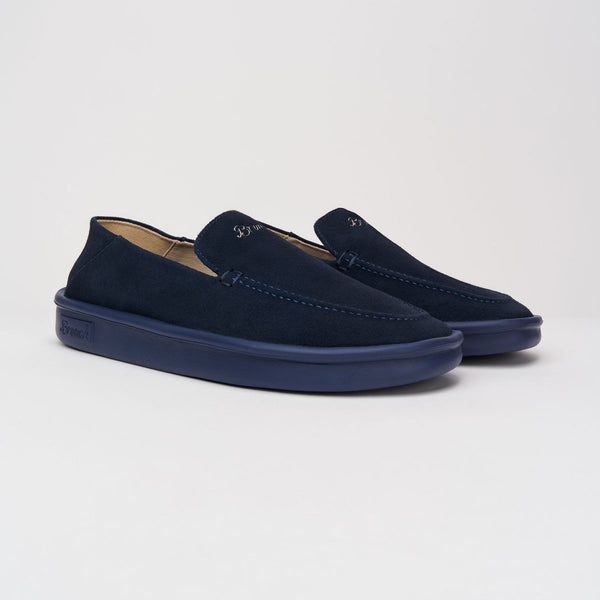 Collapsible Loafer - Navy - Suede