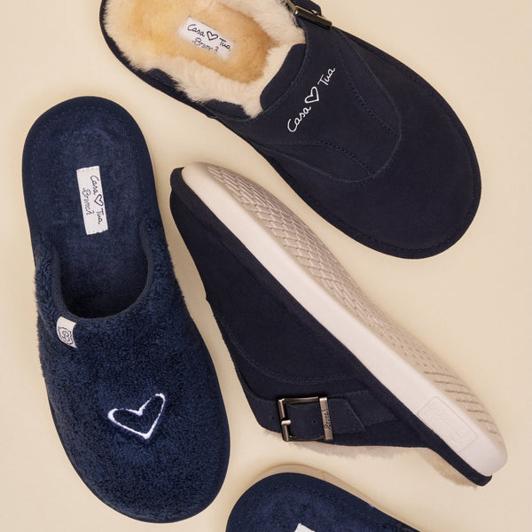 Amour Shearling - Navy - Casa Tua - Brunch - CA1SU1NAM04 - Footwear