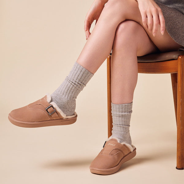 Amour Shearling - Taupe - Suede - Brunch - AM2SU2TAM04 - Footwear