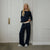 Women's PJ Set - Navy - Pima Cotton