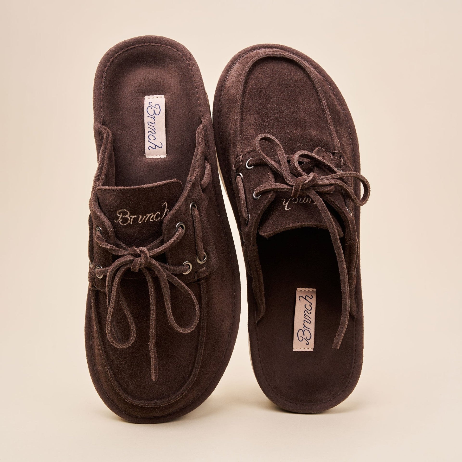 Boat Mule - Dark Brown - Suede - Brunch - BO1SU1BRM04 - Footwear
