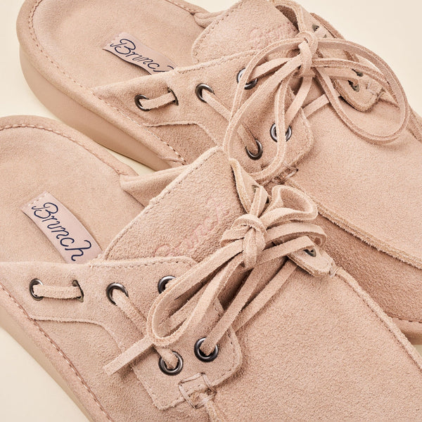 Boat Mule - Dusty Rose - Suede - Brunch - BO1SU1DRM04 - Footwear